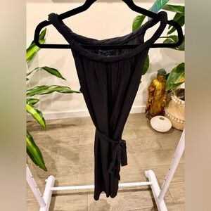 Banana Republic NWOT Silk Tie Waist Dress Twisted Shoulder Straps, Small